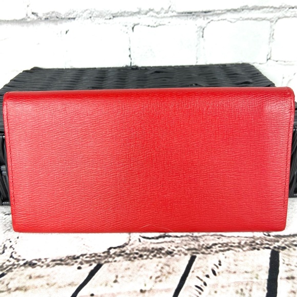 Burberry leather bifold wallet with inside Nova Check plaid cloth - Picture 2 of 16